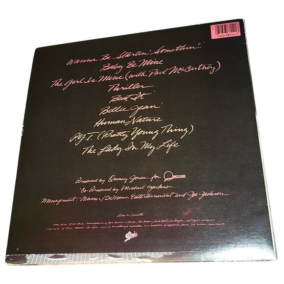 BLACK FRIDAY SALE VINTAGE Michael Jackson Thriller Vinyl Record, 1982 EUC - Picture 3 of 13